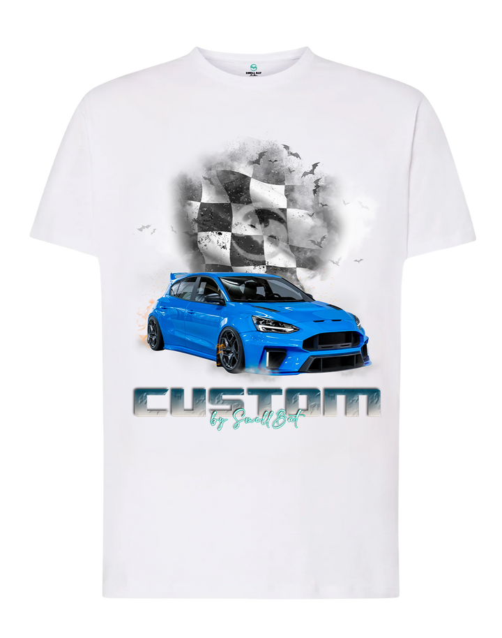 Camiseta Ford Focus RS - Manga Corta - Diseño Automotriz Exclusivo
