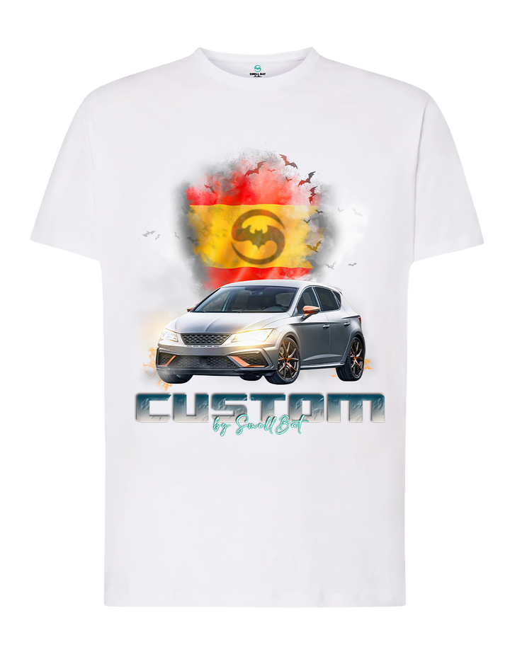 Camiseta Seat Leon - Manga Corta - Diseño Automotriz Exclusivo