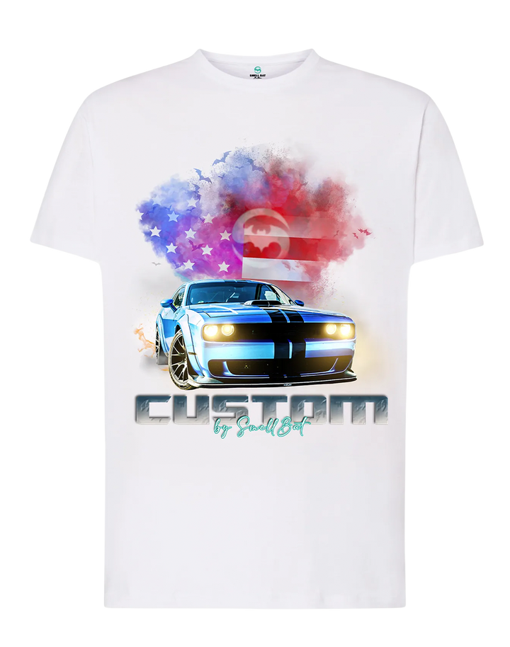 Camiseta Dodge Challenger - Manga Corta - Diseño Automotriz Exclusivo