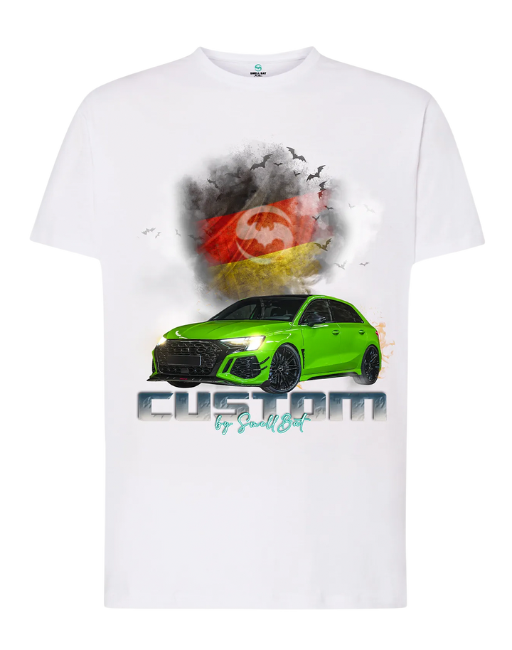 Camiseta Audi A3 - Manga Corta - Diseño Automotriz Exclusivo