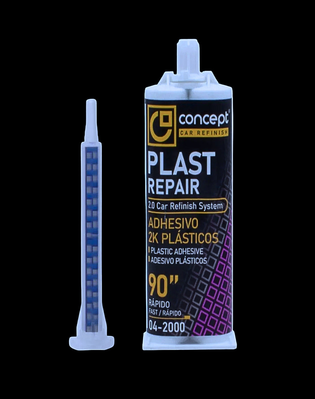 Adhesivo biconponente 2k para plásticos 50 ml - reparación extra rápido