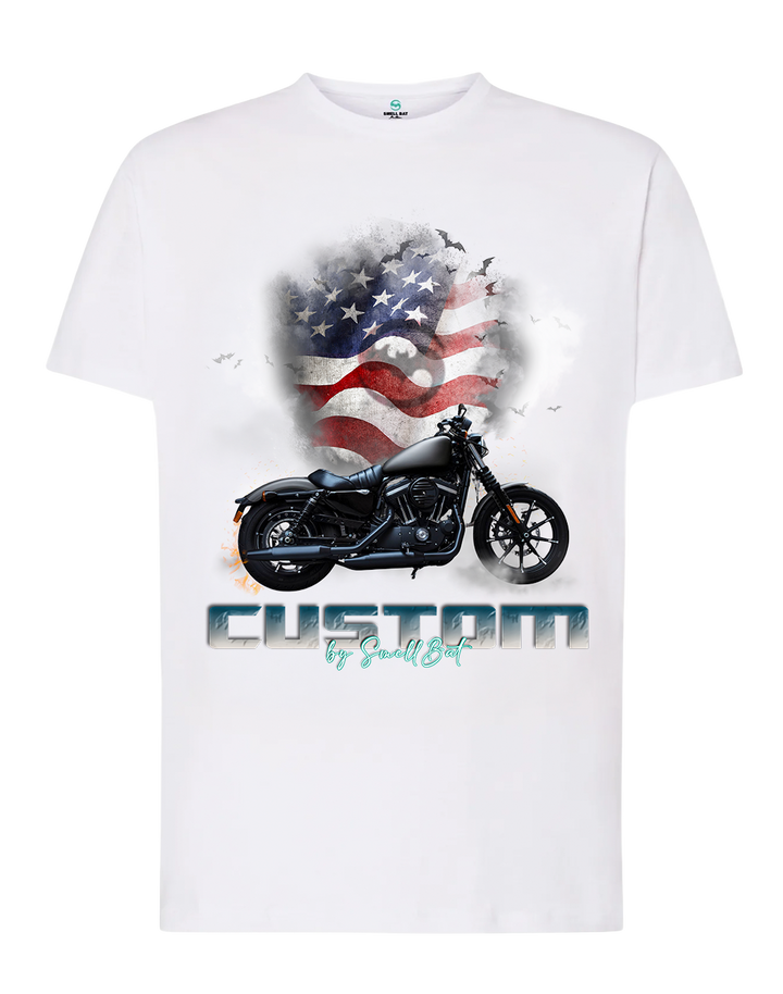 Camiseta Harley Davison Iron 883 - Manga Corta - Diseño Automotriz Exclusivo