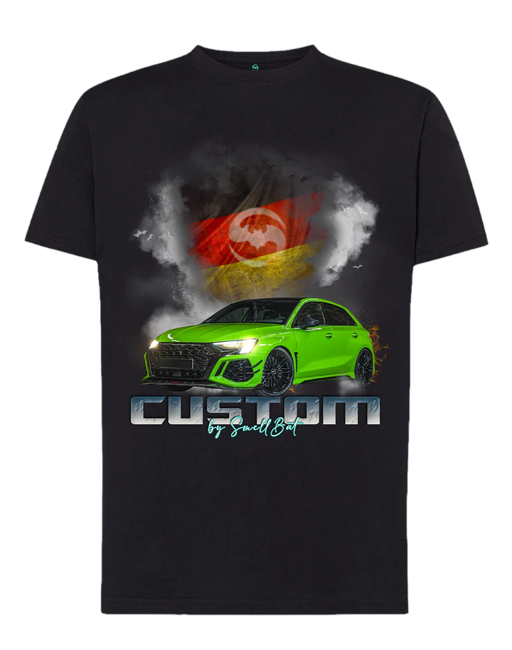 Camiseta Audi A3 - Manga Corta - Diseño Automotriz Exclusivo
