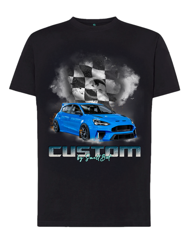 Camiseta Ford Focus RS - Manga Corta - Diseño Automotriz Exclusivo