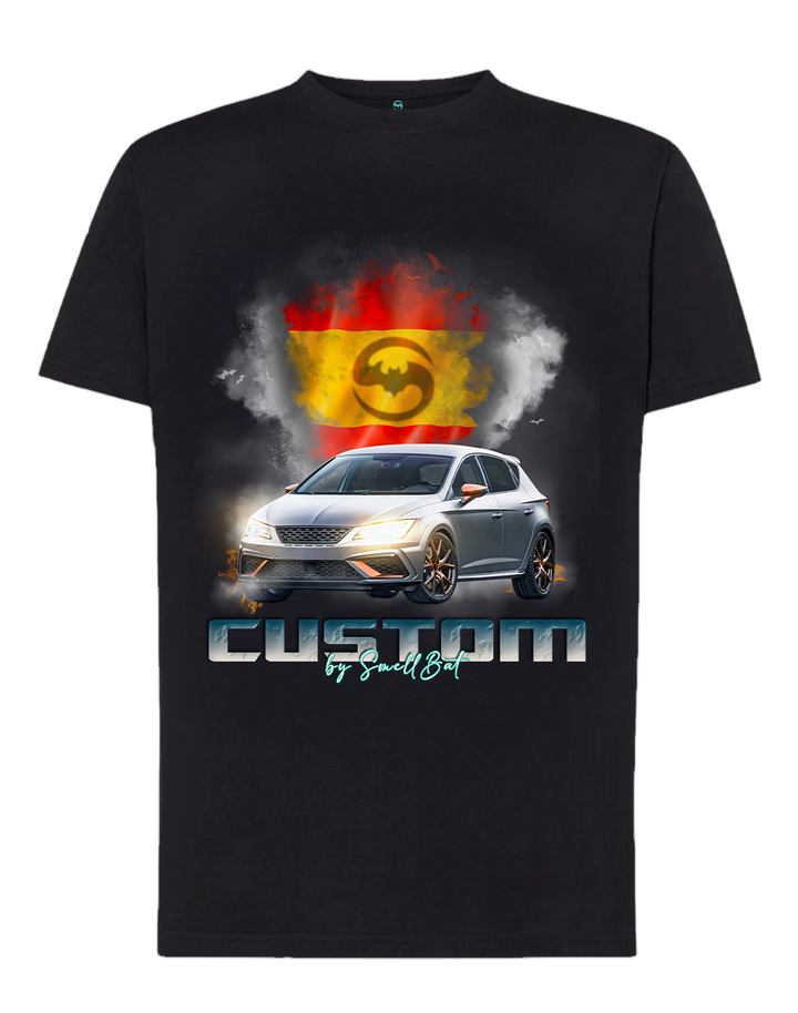 Camiseta Seat Leon - Manga Corta - Diseño Automotriz Exclusivo