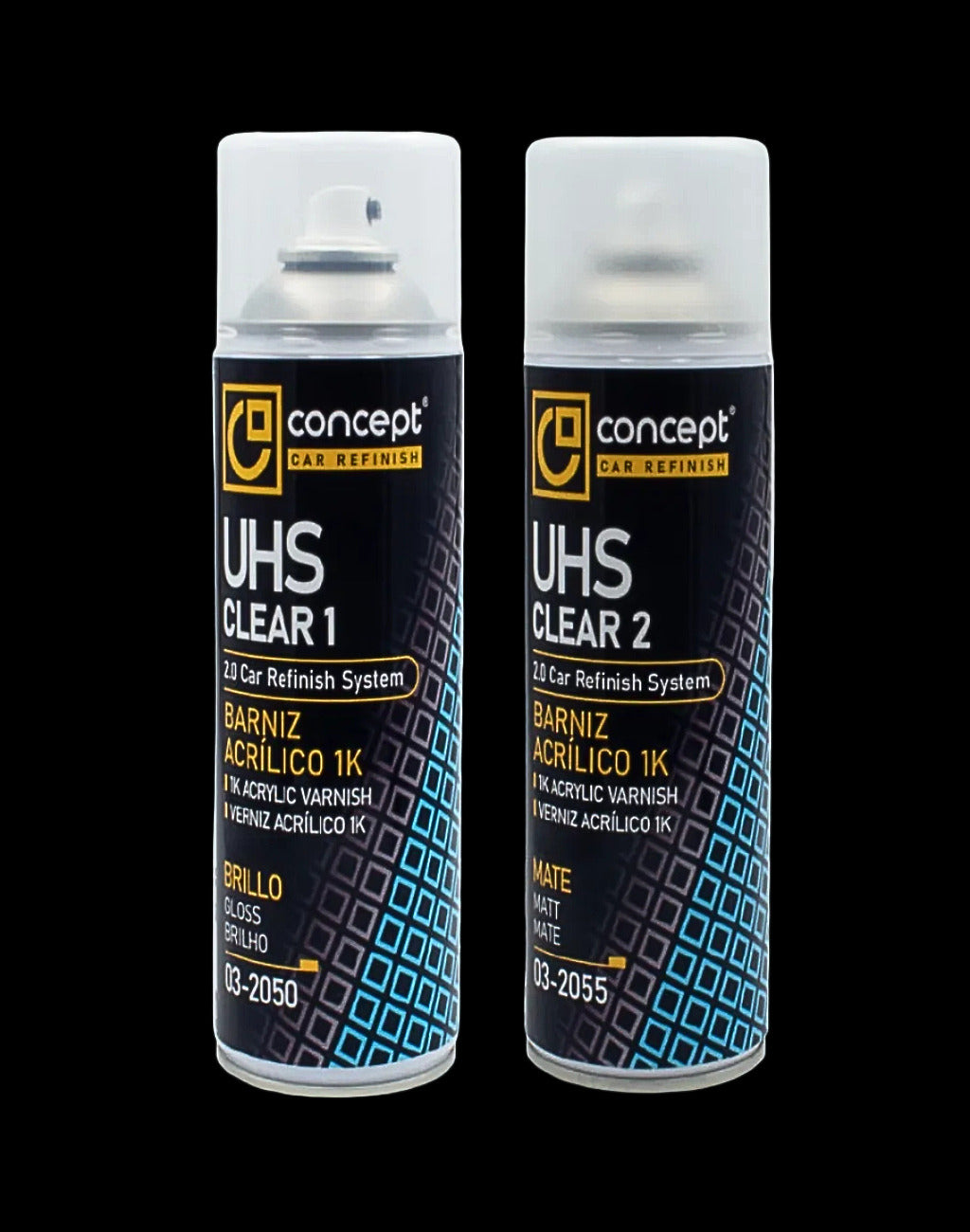 barniz acrílico 1K EN SPRAY TRANSPARENTE mate 400 Ml
