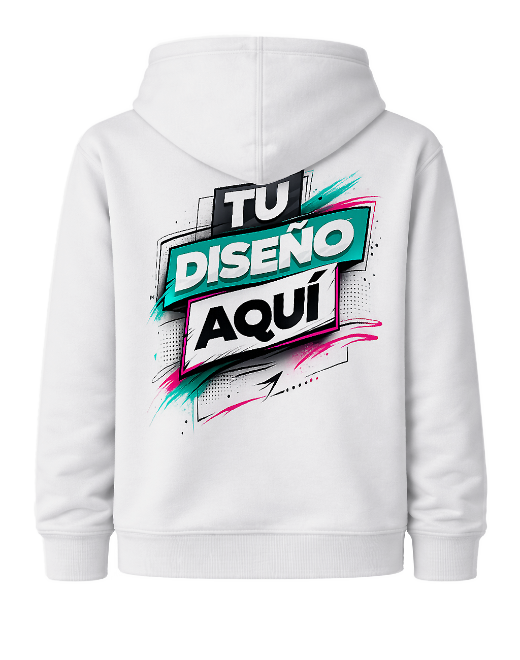 Sudadera De Adulto Con Gorro Personalizada Online con Impresión DTF en España y Portugal