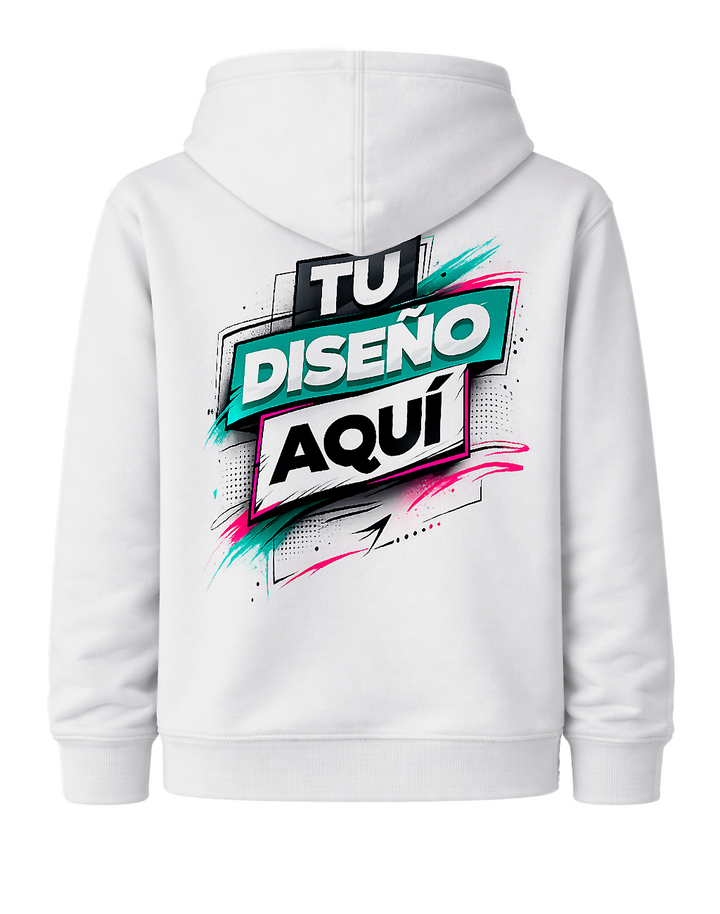 Sudadera De Adulto Con Gorro Personalizada Online con Impresión DTF en España y Portugal