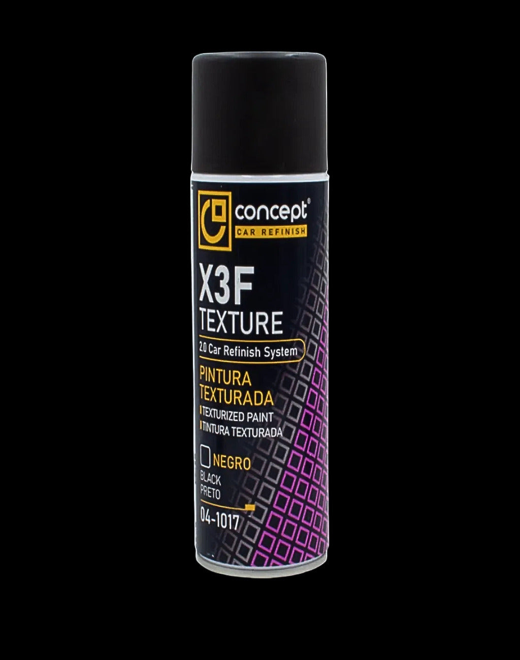 PINTURA TEXTURADA FINO EN SPRAY PARA PLÁSTICOS ANTRACITA 400 Ml
