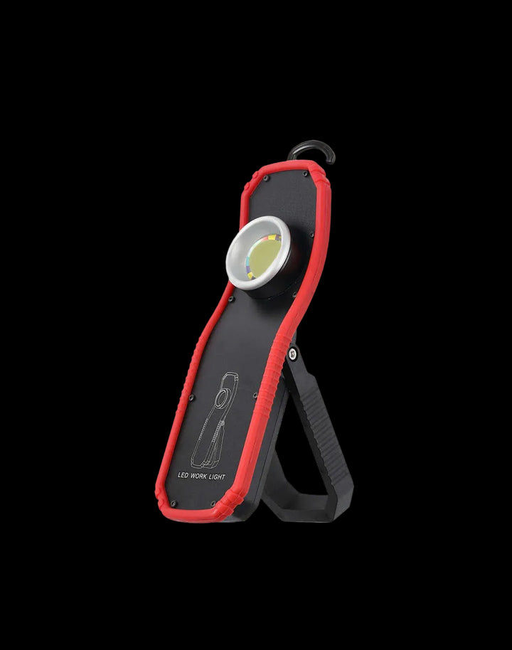 Linterna LED de trabajo 430 LUMENS tecnología COB 2 posiciones, recarga USB