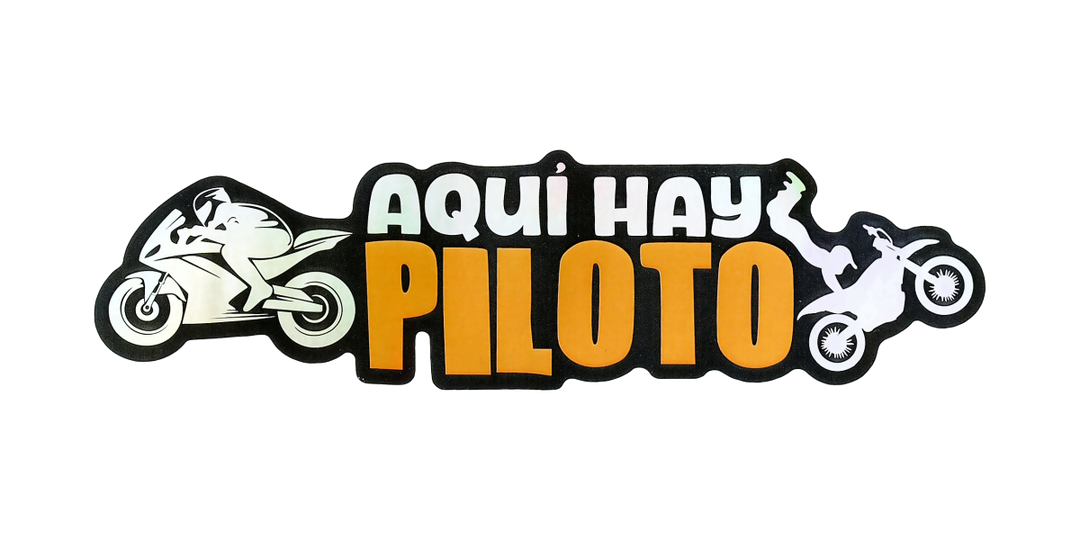 Pegatina Holográfica "Aquí hay piloto"