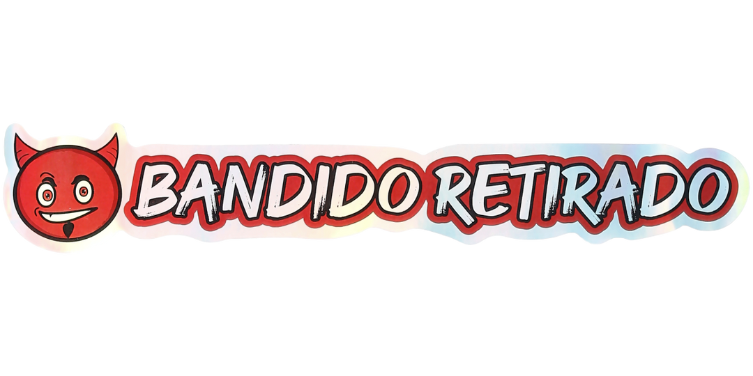 Pegatina Holográfica "Bandido retirado"