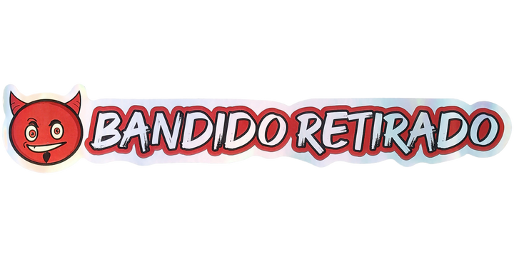 Pegatina Holográfica "Bandido retirado"