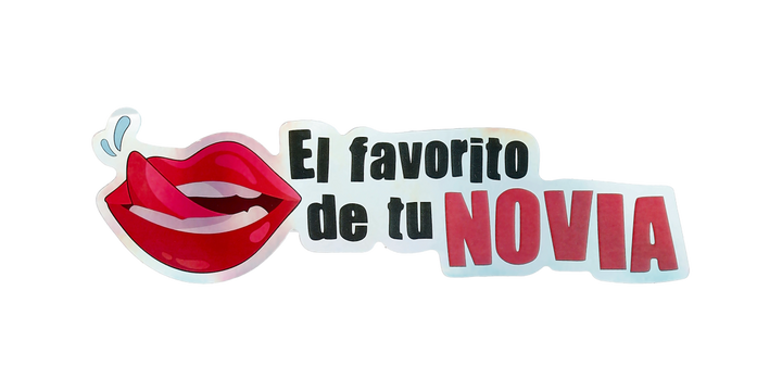 Pegatina Holográfica "El favorito de tu novia"