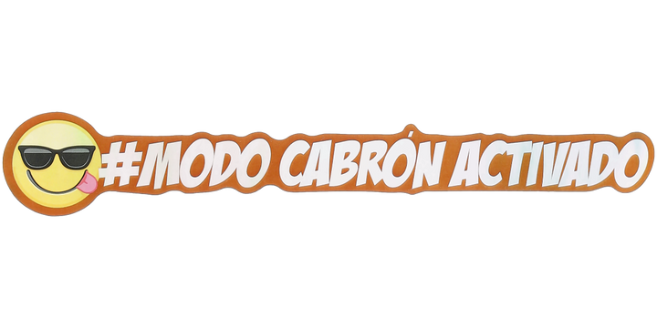 Pegatina Holográfica "Modo cabrón activado"