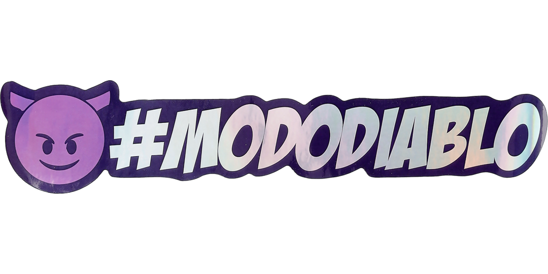 Pegatina Holográfica "Modo diablo"