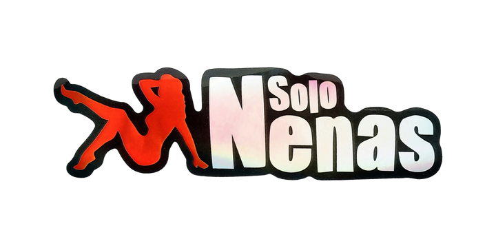 Pegatina Holográfica "Solo nenas"