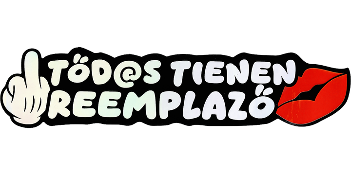 Pegatina Holográfica "Tod@s tienen reemplazo"