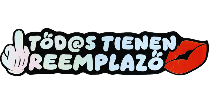 Pegatina Holográfica "Tod@s tienen reemplazo"